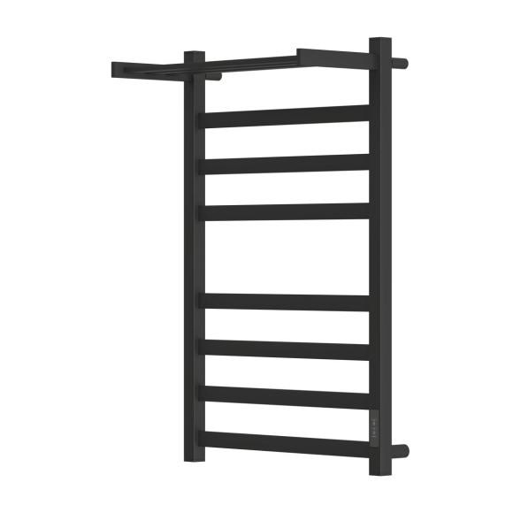 Полотенцесушитель электрический Point Меркурий PN83858PB П7 500x800 с полкой, диммер справа, черный Полотенцесушитель электрический Point Меркурий PN83858PB П7 500x800 с полкой, диммер справа, черный