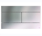 Панель механическая двойная OLI SLIM INOX, пластик, матовый Панель механическая двойная OLI SLIM INOX, пластик, матовый