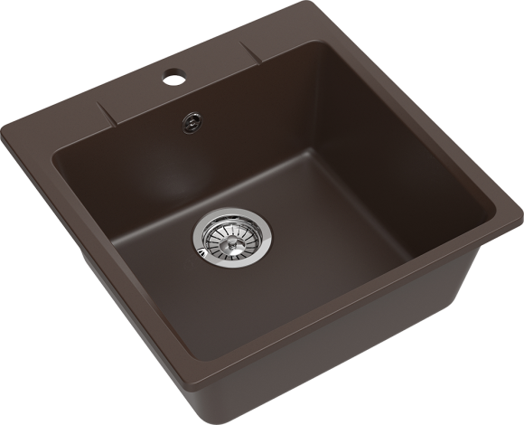 EWIGSTEIN Мойка GERD 50 1-чаша 510*510мм шоколад арт.EW- EWIGSTEIN Мойка GERD 50 1-чаша 510*510мм шоколад арт.EW-