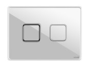 Кнопка ACCENTO SQUARE для AQUA 50 пневматическая стекло белый Кнопка ACCENTO SQUARE для AQUA 50 пневматическая стекло белый