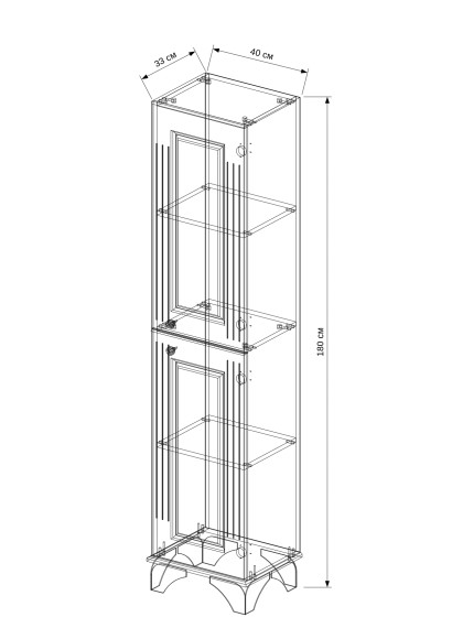 40 Пенал-шкаф "Bellucci 40"