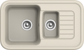 EWIGSTEIN Мойка ANTIK 60KF 1,5-чаши+крыло 860*510мм бежевый арт.EW- EWIGSTEIN Мойка ANTIK 60KF 1,5-чаши+крыло 860*510мм бежевый арт.EW-