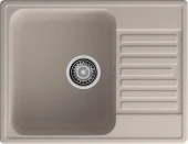 GRANFEST Мойка QUARZ 13  1-чаша+крыло 620*480мм песочный арт.GF-Z-