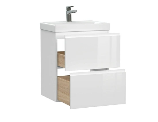 Тумба под раковину подвесная MODUO 50 для MODUO SLIM 50 узкая белый