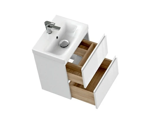 Тумба под раковину подвесная MODUO 50 для MODUO SLIM 50 узкая белый