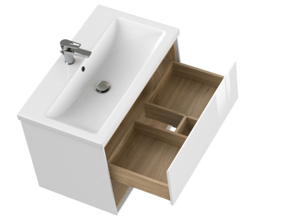 Тумба под раковину подвесная LOUNA 80 для COMO 80 белый