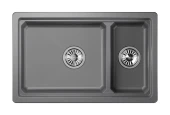 KS-7304U, АЛЮМИНИУМ, кухонная мойка, кварц