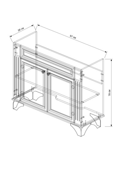 100 Тумба "Bellucci 100" (ум. Беверли — 100)