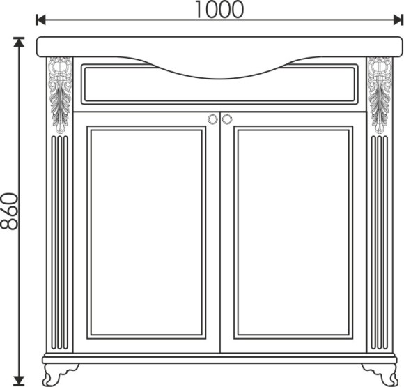 100 Тумба "Bellucci 100" (ум. Беверли — 100)