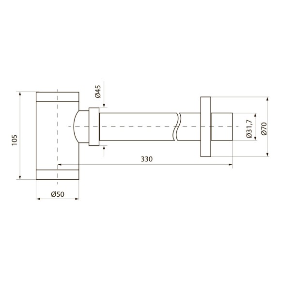 Сифон для раковины Point, графит, PN000Z2GM