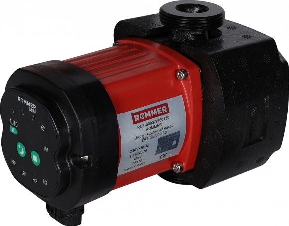 Циркуляционный насос Rommer Erti 25/60-130 с теплоизоляцией