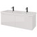 Тумба W, 125 см, подвесная, для умывальника "Гармония" 125 см или стеклянной столешницы W, 2 ящика, белый глянец