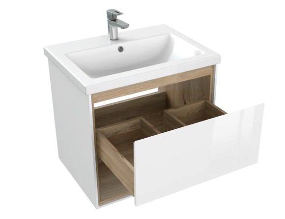 Тумба под раковину подвесная LOUNA 60 для COMO 60 белый