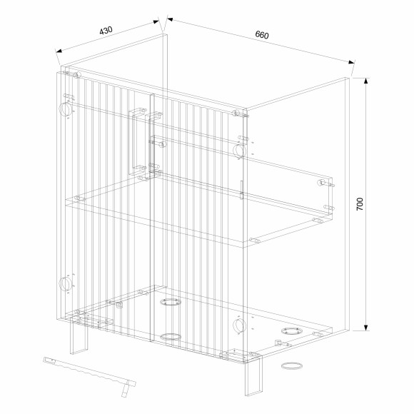 70 Тумба «Era 70» (ум. Фостер 70) Монте белый 70 Тумба «Era 70» (ум. Фостер 70) Монте белый