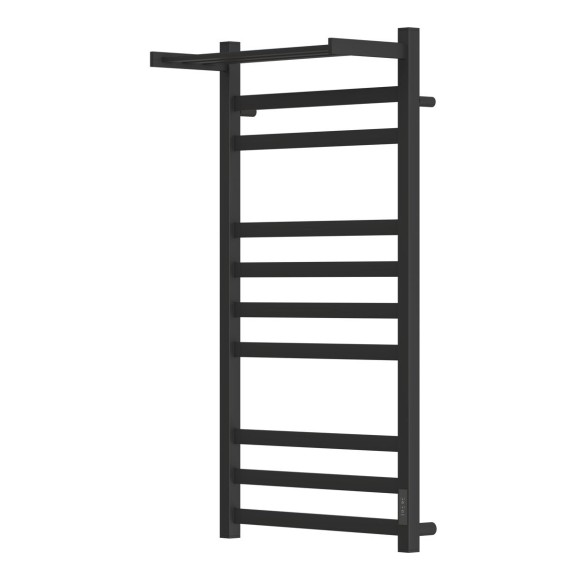 Полотенцесушитель электрический Point Меркурий PN83850PB П9 500x1000 с полкой, диммер справа, черный Полотенцесушитель электрический Point Меркурий PN83850PB П9 500x1000 с полкой, диммер справа, черный