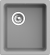 EWIGSTEIN Мойка 3540 подстольный монтаж 1-чаша 420*460мм серый  металлик арт.EW-