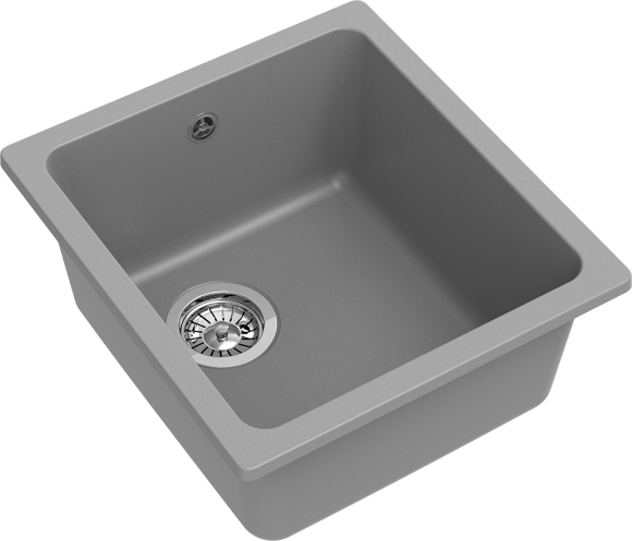 EWIGSTEIN Мойка 3540 подстольный монтаж 1-чаша 420*460мм серый металлик арт.EW- EWIGSTEIN Мойка 3540 подстольный монтаж 1-чаша 420*460мм серый металлик арт.EW-