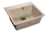 GRANFEST Мойка QUADRO 560 1-чаша 558*498мм белый арт.GF-