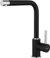 GRANFEST Смеситель для кухни Г-обр. D-35мм черный арт. GRANFEST Смеситель для кухни Г-обр. D-35мм черный арт.