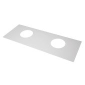 Столешница W, стеклянная, для тумбы W, с отверстиями для установки 2-х накладных умывальников Столешница W, стеклянная, для тумбы W, с отверстиями для установки 2-х накладных умывальников