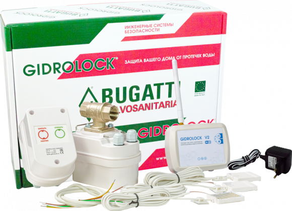 Система защиты от протечек Gidrolock Wi-Fi Winner Bugatti 3/4&quot;