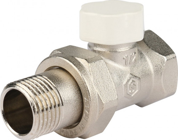 Вентиль Stout SVL 1176 1/2&quot;, запорно-балансировочный, прямой (уценка: выставочный экземпляр)