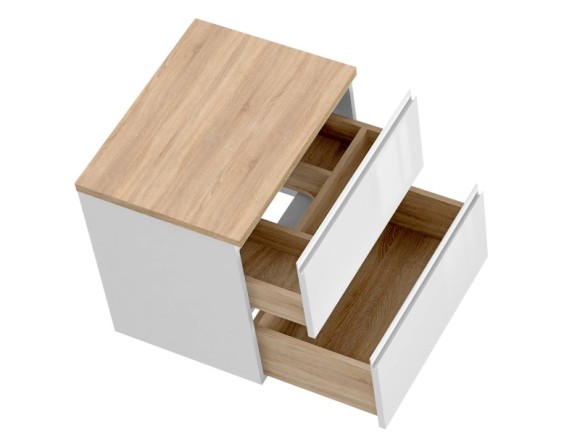 Тумба под раковину для устройства под столешницу подвесная MODUO 60 для MODUO 60 белый Тумба под раковину для устройства под столешницу подвесная MODUO 60 для MODUO 60 белый