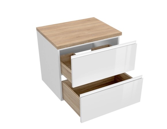 Тумба под раковину для устройства под столешницу подвесная MODUO 60 для MODUO 60 белый Тумба под раковину для устройства под столешницу подвесная MODUO 60 для MODUO 60 белый