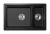KS-7304U, ШВАРЦ (чёрный металлик), кухонная мойка, кварц