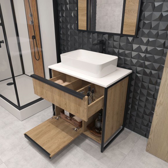 80 Тумба "Irvin 80" (Олимпия 560/Мокко 380/А257А) напольная 80 Тумба "Irvin 80" (Олимпия 560/Мокко 380/А257А) напольная