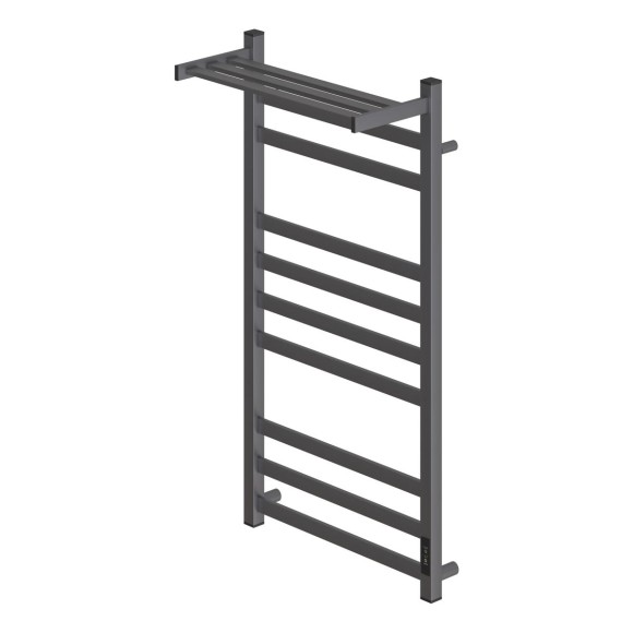 Полотенцесушитель электрический Point Меркурий PN83850PGR П9 500x1000 с полкой, диммер справа, графит премиум Полотенцесушитель электрический Point Меркурий PN83850PGR П9 500x1000 с полкой, диммер справа, графит премиум