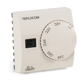 Термостат комнатный TEPLOCOM TS-2AA/8A,проводной реле 250В,8А