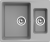 EWIGSTEIN Мойка GERD 60K  1,5-чаша 600*500мм серый металлик арт.EW-
