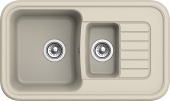 EWIGSTEIN Мойка ANTIK 60KF 1,5-чаши+крыло 860*510мм темно-бежевый арт.EW- EWIGSTEIN Мойка ANTIK 60KF 1,5-чаши+крыло 860*510мм темно-бежевый арт.EW-