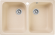 GRANFEST Мойка QUARZ 15  2-чаши 740*480мм бежевый арт.GF-Z-