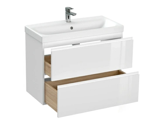Тумба под раковину подвесная MODUO 80 для MODUO SLIM 80 узкая белый
