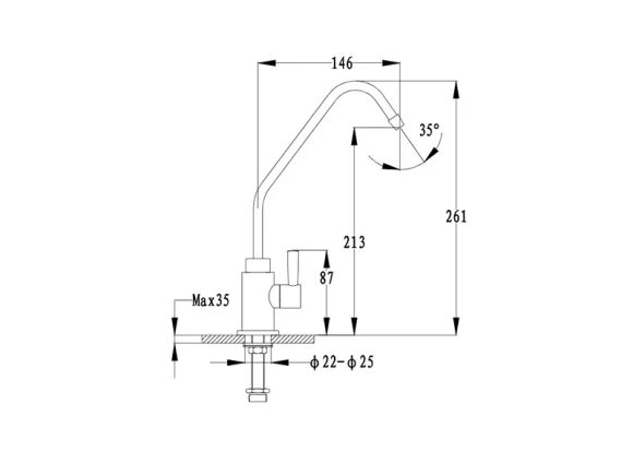 EWIGSTEIN Кран для питьевой воды шоколад арт.