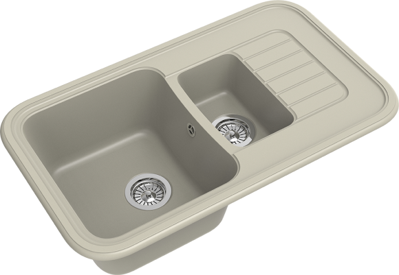 EWIGSTEIN Мойка ANTIK 60KF  1,5-чаши+крыло 860*510мм топаз арт.EW-