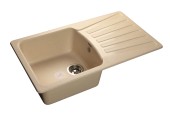 GRANFEST Мойка STANDART 850L  1-чаша+крыло 850*495мм бежевый арт.GF-