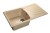 GRANFEST Мойка STANDART 850L  1-чаша+крыло 850*495мм бежевый арт.GF-
