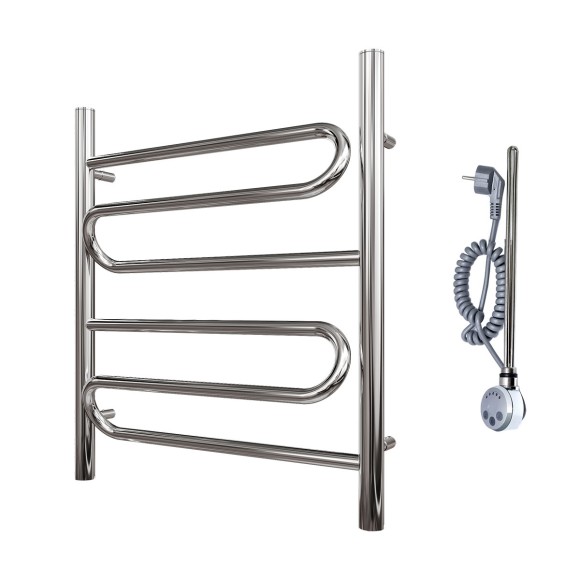 Полотенцесушитель электрический Point Юпитер PN01156E П2 500x600 левый/правый, хром Полотенцесушитель электрический Point Юпитер PN01156E П2 500x600 левый/правый, хром