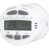 Термостат радиаторный TEPLOCOM TS-Prog-R,LCD программир., питание 2х2АА