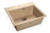 GRANFEST Мойка QUADRO 560 1-чаша 558*498мм песочный арт.GF-