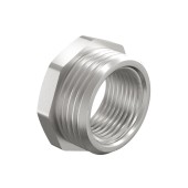 Футорка DN15х10 (1/2" НР х 3/8" ВР) латунь никель