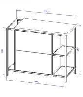 Тумба под раковину напольная BOSQUET 100 для CREA 50 дуб Тумба под раковину напольная BOSQUET 100 для CREA 50 дуб