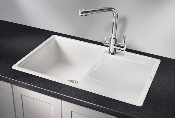 7804, АРКТИК (БЕЛЫЙ), кухонная мойка, кварц 7804, АРКТИК (БЕЛЫЙ), кухонная мойка, кварц