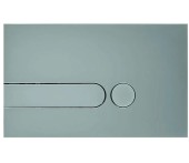Панель механическая двойная OLI I-PLATE пластик, хром матовый Панель механическая двойная OLI I-PLATE пластик, хром матовый
