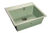 GRANFEST Мойка QUADRO 560 1-чаша 558*498мм салатовый арт.GF-
