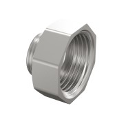 Переход DN25х20 (1"ВР х 3/4"НР) латунь никель