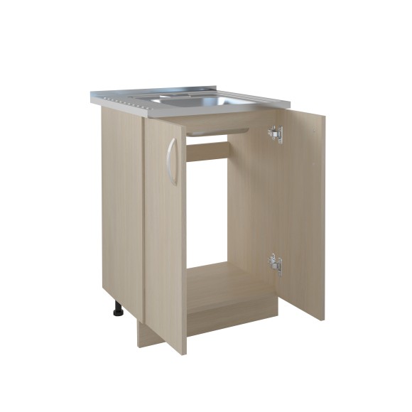 600 Стол под мойку - Дуб млечный(венге светлое) (мойки 60*50, 60*60) 600 Стол под мойку - Дуб млечный(венге светлое) (мойки 60*50, 60*60)